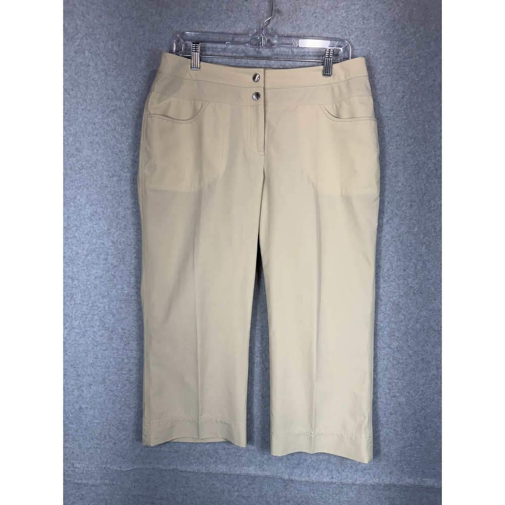 Annika Cutter & Buck Pants Womens 8 Cropped Stretch Golf Lightweight‎ Pockets